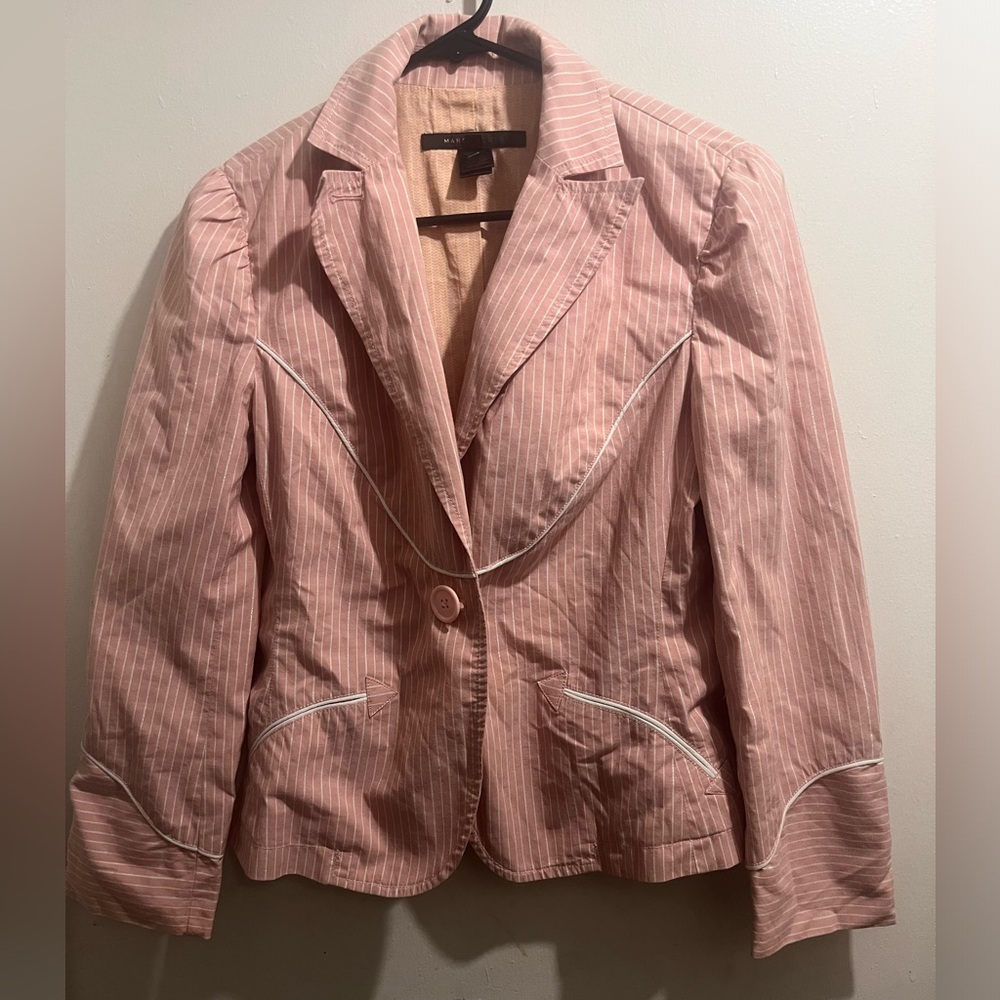 Marc Jacobs Pink Pinstripe Blazer